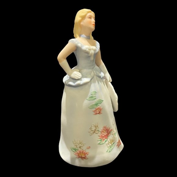 Vintage 1980's Enesco Lady Bell Porcelain Birthday Bell - Picture 4 of 5